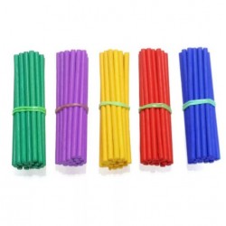 5 cm short cylindrical wooden sticks, 5 colors, 100 pieces
